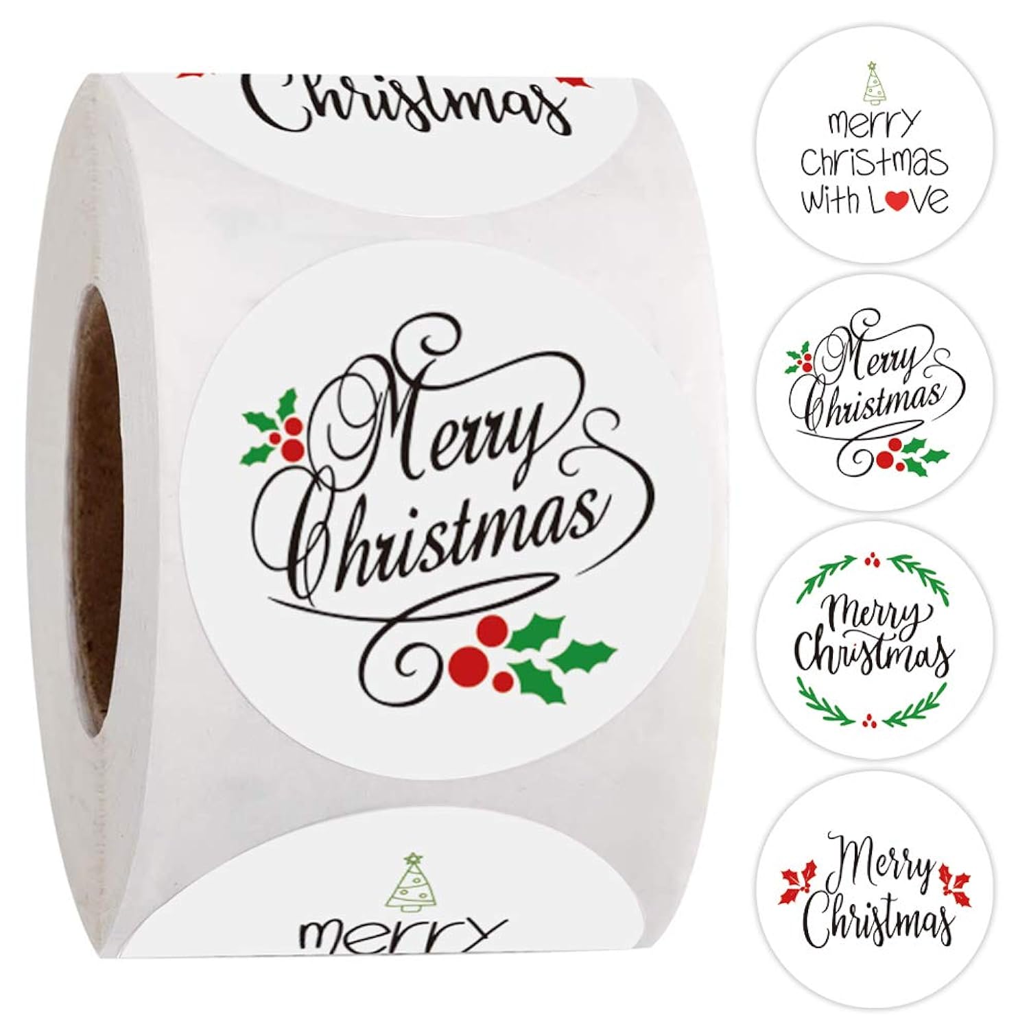 1360 Pcs Christmas Stickers Roll For Envelopes And Gifts Merry Christmas Ornament Stickers For Kids Holiday Stickers For Christmas Cards Present Boxes Party Favors