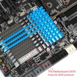 cablecc SFF-8482 SAS 29 Pin to 7 Pin SATA Hard Disk Drive Raid Cable with 15 P