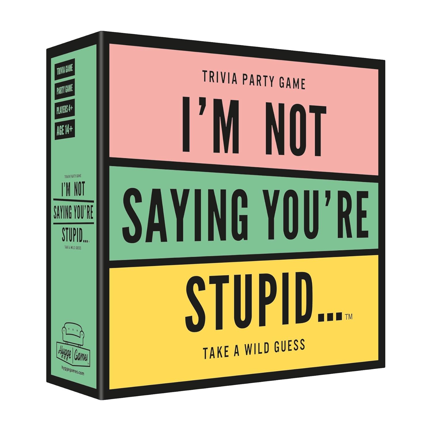 I'M Not Saying You'Re Stupid Trivia Party Game, 5.7 X 5.7 X 1.8"