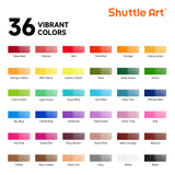 Watercolor Paint Set, 36 Colors Watercolor Paint In Tubes (12Ml Each) With 3 Brushes, Rich Pigment, Easy To Blend, Perfect For Kids, Artists, Beginners, Students