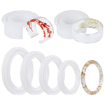 6Pcs Large Bracelet Resin Molds, Round C Font Silicone Jewelry Mold For Epoxy Casting, Silicone Bangle Mold For Making Diy Crafts Supplies, 6 Sizes