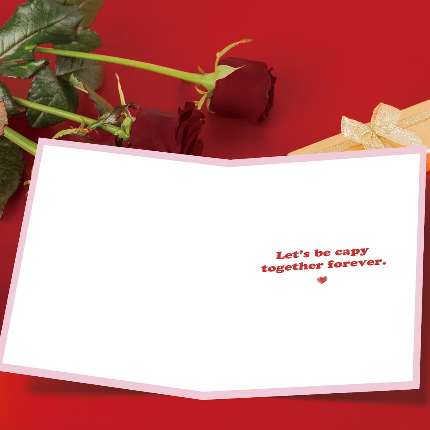 Valentines Day Card For Husband, Wife, Boyfriend Or Girlfriend – Cute Capybara Valentine Gift For Him Or Her
