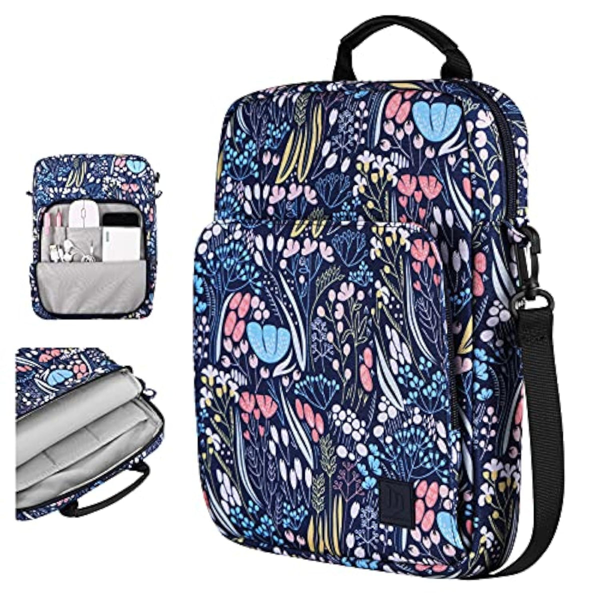 9-11 Inch Tablet Sleeve Bag Carrying Case With Shoulder Strap For Ipad (A16) 11", Ipad 10Th Gen 10.9" Air 5/4, I-Pad Air/Pro 11", I-Pad 9/8/7Th 10.2", Galaxy Tab A9+ Plus 11", Night Blue