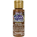 DecoArt Americana Gloss Enamel Paint, 2-Ounce, Milk Chocolate