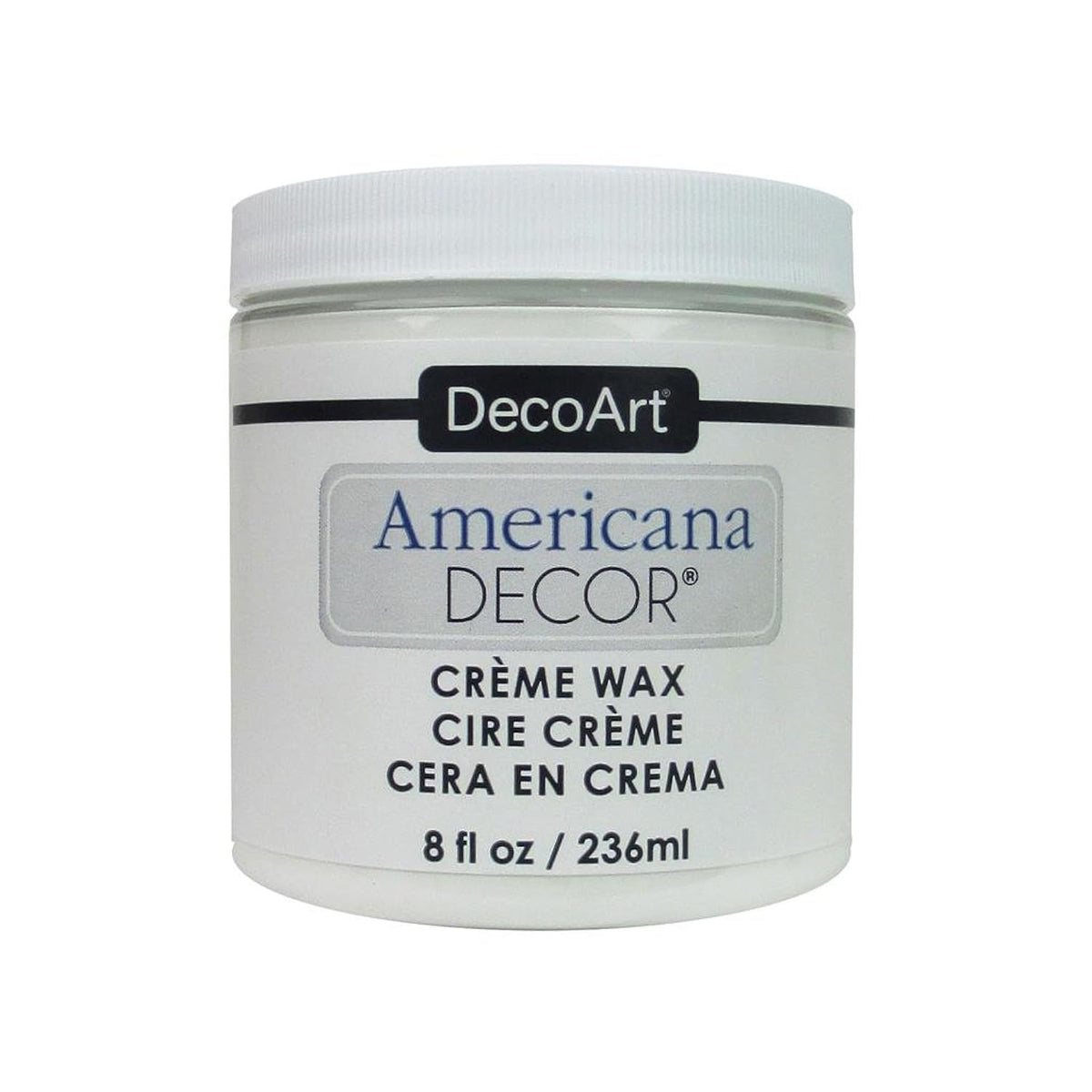 Decoart DECADM-36.13 Amerdecorcremewax 8oz White Americana Decor Creme Wax 8oz White