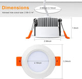 Smart 3 Inch LED Recessed RGB WiFi Downlight 5W Alexa Compatible 4 Pack