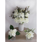 Artificial Flowers 25Pcs Ivory Gardenia Flowers With Stem For Wedding Flowers Centerpieces Bridal Shower Baby Shower Decorations Diy Wedding Bouquets Party Floral Arrangements