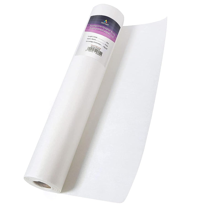 White Tracing Paper Roll 16 Inch X 164 Feet - 50 G/M² Sewing Pattern Paper For