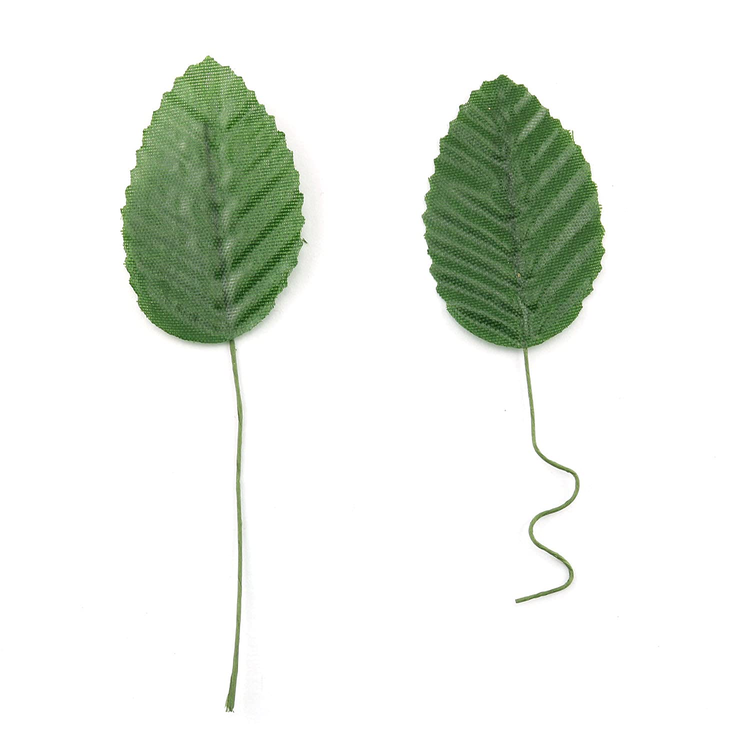 Artificial Silk Leaf 200Pcs 10Cm Green Fake Wired Single Silk Leaves Faux Flowers Leaf For Wedding Arrangements Centerpieces Diy Home Decorative Christmas Party Decoration