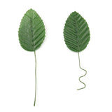 Artificial Silk Leaf 200Pcs 10Cm Green Fake Wired Single Silk Leaves Faux Flowers Leaf For Wedding Arrangements Centerpieces Diy Home Decorative Christmas Party Decoration