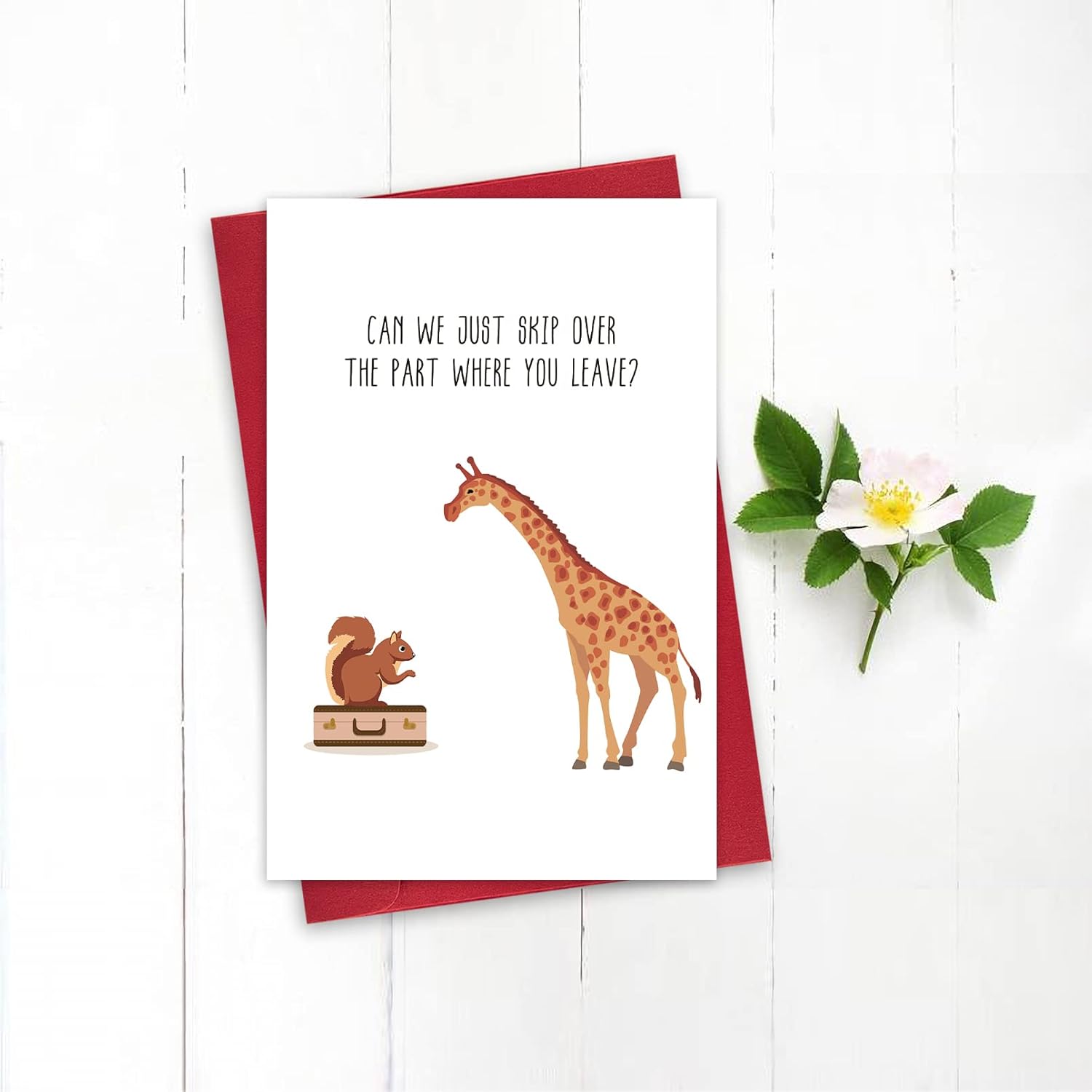 Sweet Goodbye Card, Thoughtful Friends Farewell Card, Moving Away Card, Skip Over The Part Where You Leave