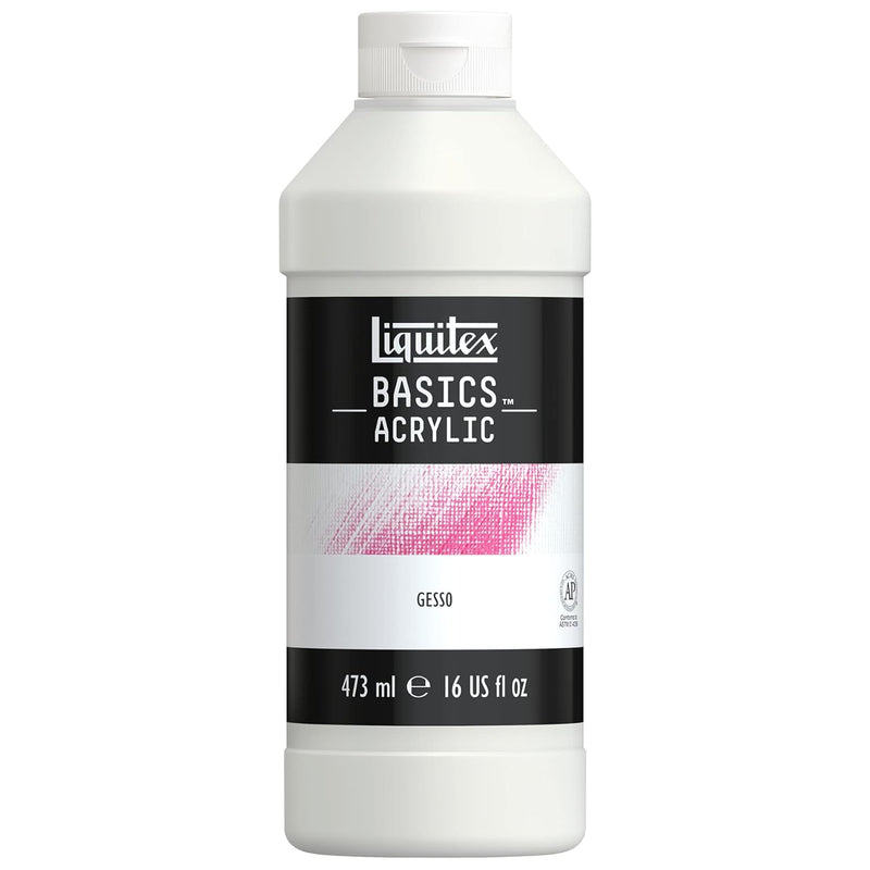 Liquitex Baics Gesso Surface Prep Medium, 16-Oz, White