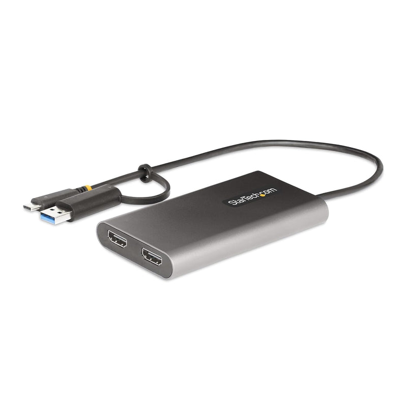 Usb-C To Dual-Hdmi Adapter - Usb-C Or A To 2X Hdmi Monitors - 4K 60Hz - 100W P