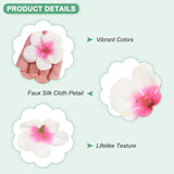 50-Pack Artificial Orchid Flower Heads, Fake Silk Orchid Flowers Head For Diy Crafts/Dress/Wedding/Party Decoration [Pink+White, 2.2"/ 5.5Cm]