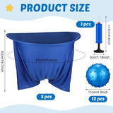 15 Pcs Gender Reveal Games Bridal Shower Games Included 3 Blue Large Diaper With 12 Inflatable Balls Funniest Shower Games Ever, How Many Balls Can You Catch In A Diaper For Gender Reveal Party
