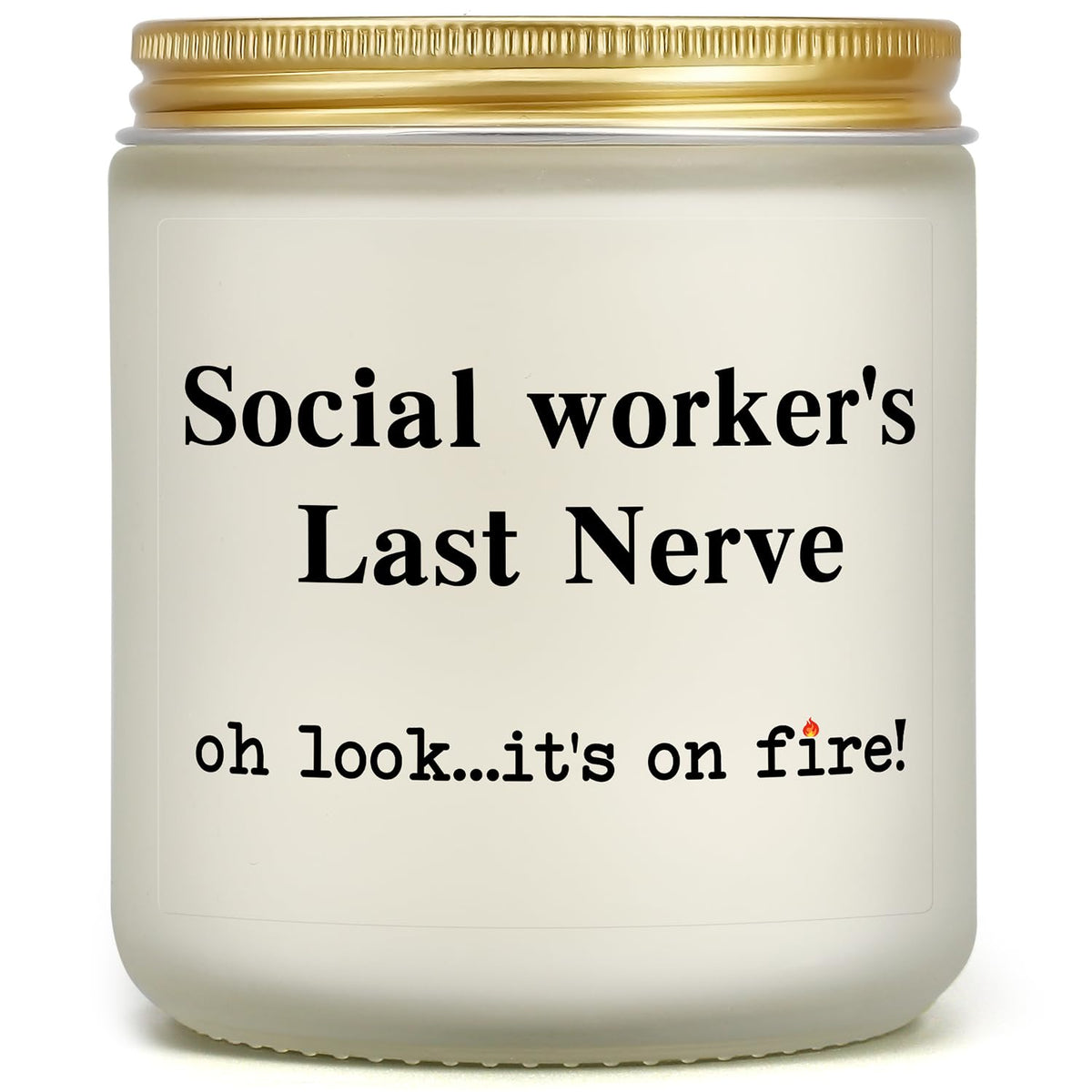 Social Worker Gifts For Women Men, Funny Social Work Month 2025 Gift, Appreciation Gift For Social Worker Birthday Retirement Graduation, Social Worker’S Last Nerve Candle For Lcsw Msw Acws