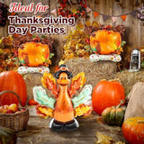 4pcs Giant Fall Thanksgiving Foil Balloons 3.25ft Turkey Pumpkin for Autumn Party Decor