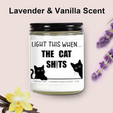 Candle, Cat Lover Gifts For Women, Men - Funny Valentines Day, Birthday Gifts For Cat Lovers, Mom, Dad, Lady, Girls, Boys, Teens, Parents, Owners - Black Cat Themed Presents & Stuff - 9 Oz