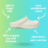 Croc Candle With Giftbox - - Girlfriend Birthday Gifts For Women - White Elephant Gift For Friends - Cool Gifts For Women - Cute Candles For Teen Girls - Cool Candles - Unique Gift