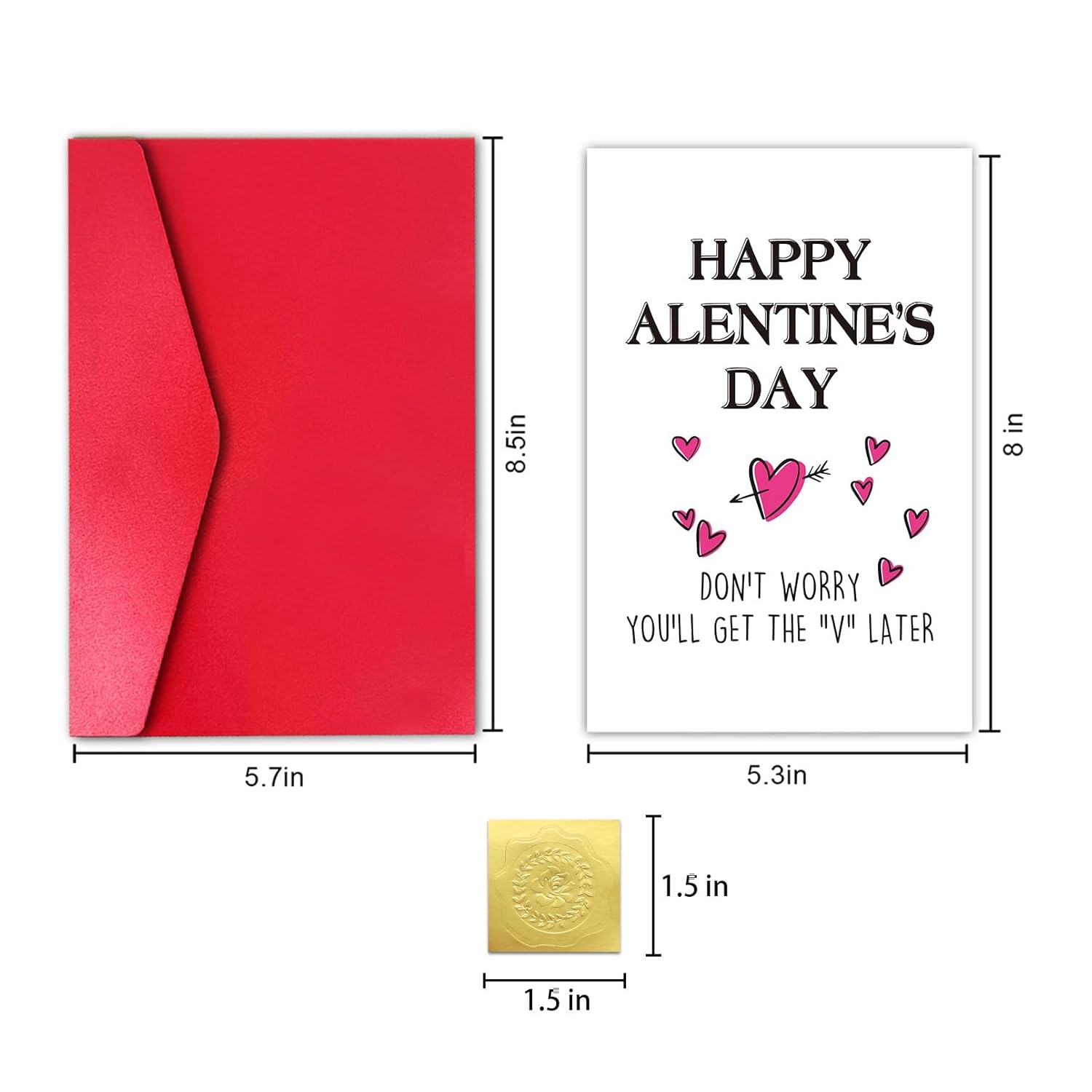 Special Valentine’S Day Card For Men, Funny Greetings For Him, “You Take My Breath” Card
