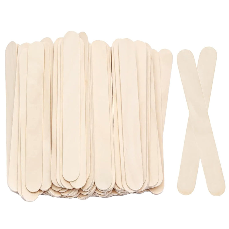 8”100Pcs Jumbo Wooden Craft Sticks Wooden Popsicle Craft Sticks Stick Treat St