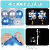 2 Set Table Balloon Stand Kit With Lights, Balloon Centerpieces For Tables Include 16 Latex Confetti Balloons, Christmas Centerpieces Tables Decorations For Birthday, Weddings, Anniversary