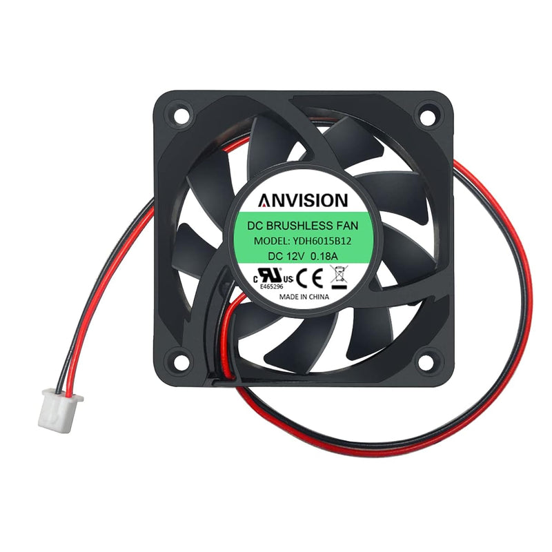 60Mm X 15Mm Dc 12V Brushless Cooling Fan, Dual Ball Bearing