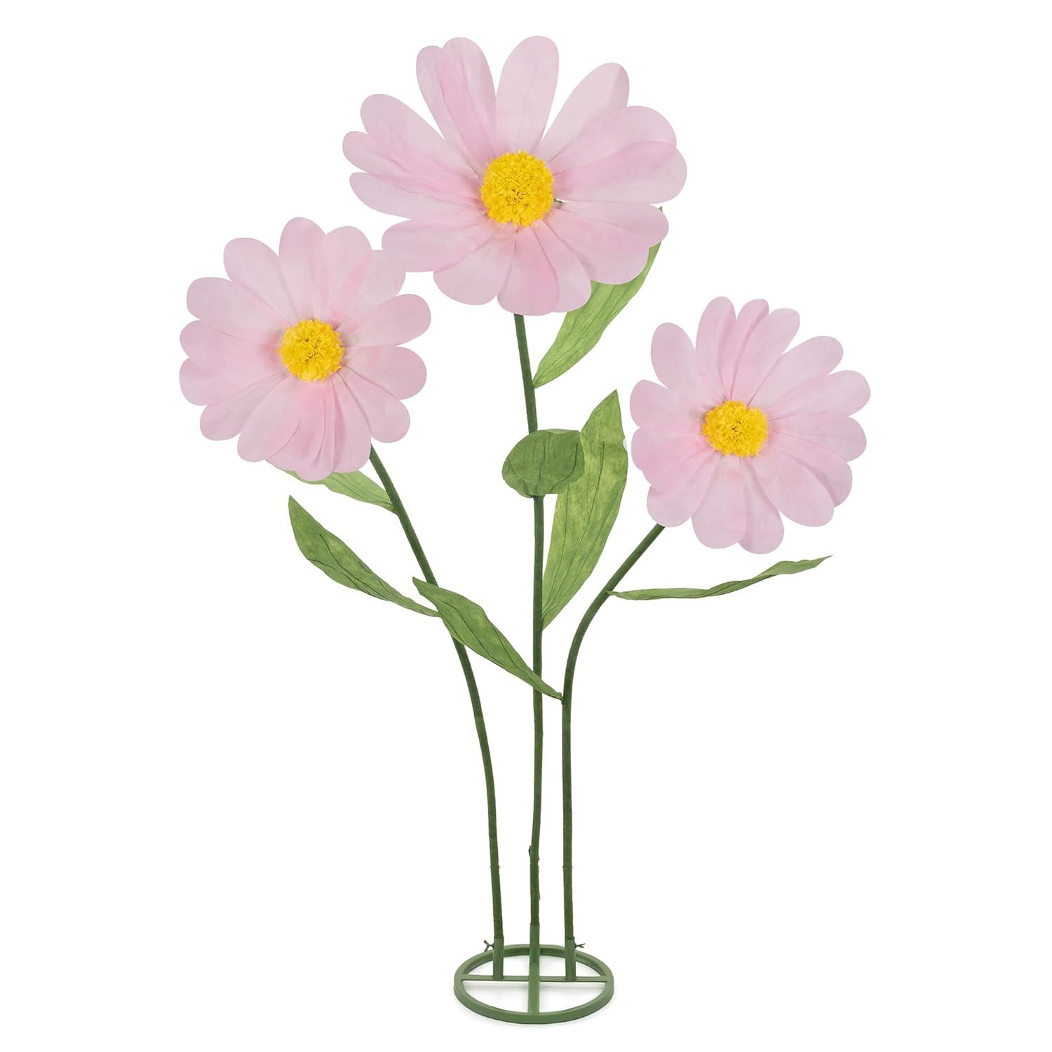 Giant Flowers For Decoration,Large Daisy Flowers Artificial,Big Paper Flower For Wedding,Birthday Party,Garden,Office,Home,Shop Window Display(Pink)