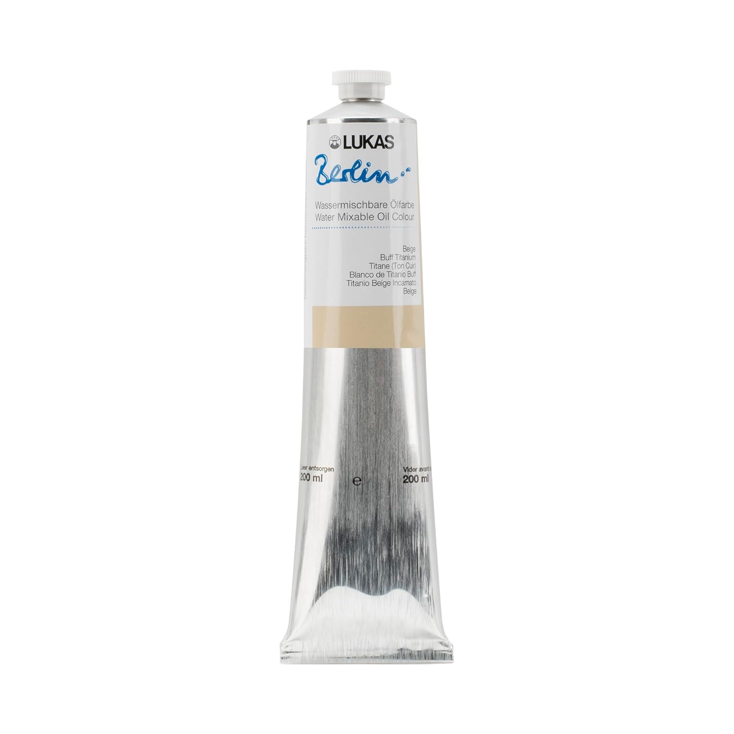 LUKAS Premium Water mixable Oil Paint, Beige, 200 ml