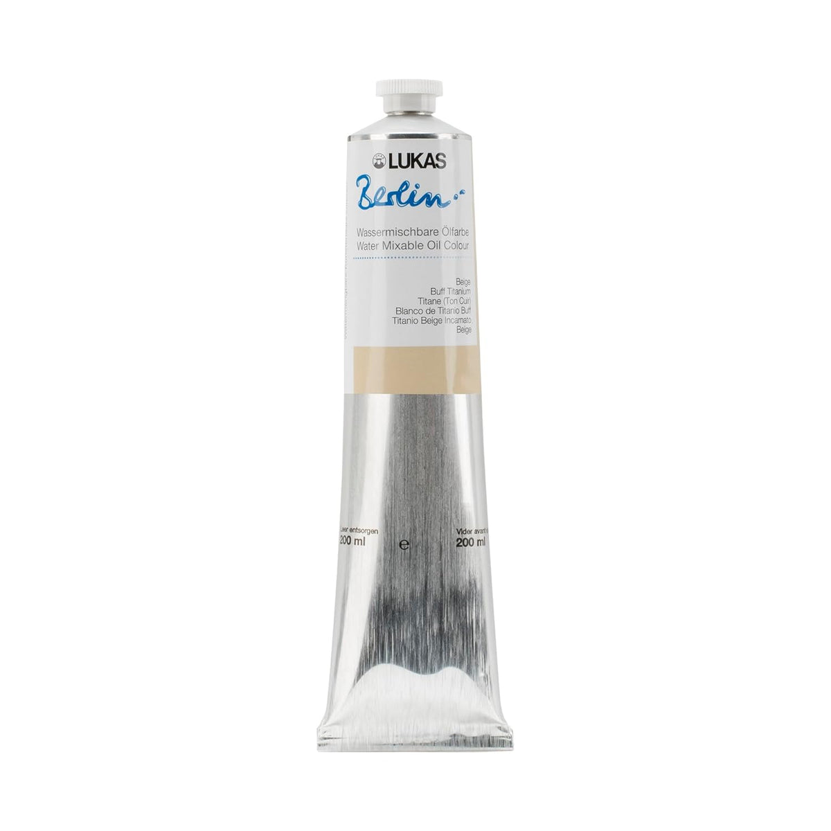 LUKAS Premium Water mixable Oil Paint, Beige, 200 ml