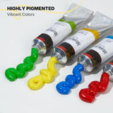 Oil Paint,24 X 20 Ml / 0.67 Oz, Vibrant Colors, Non-Toxic Oil Paints For Adult Beginners Professional Canvas Painting
