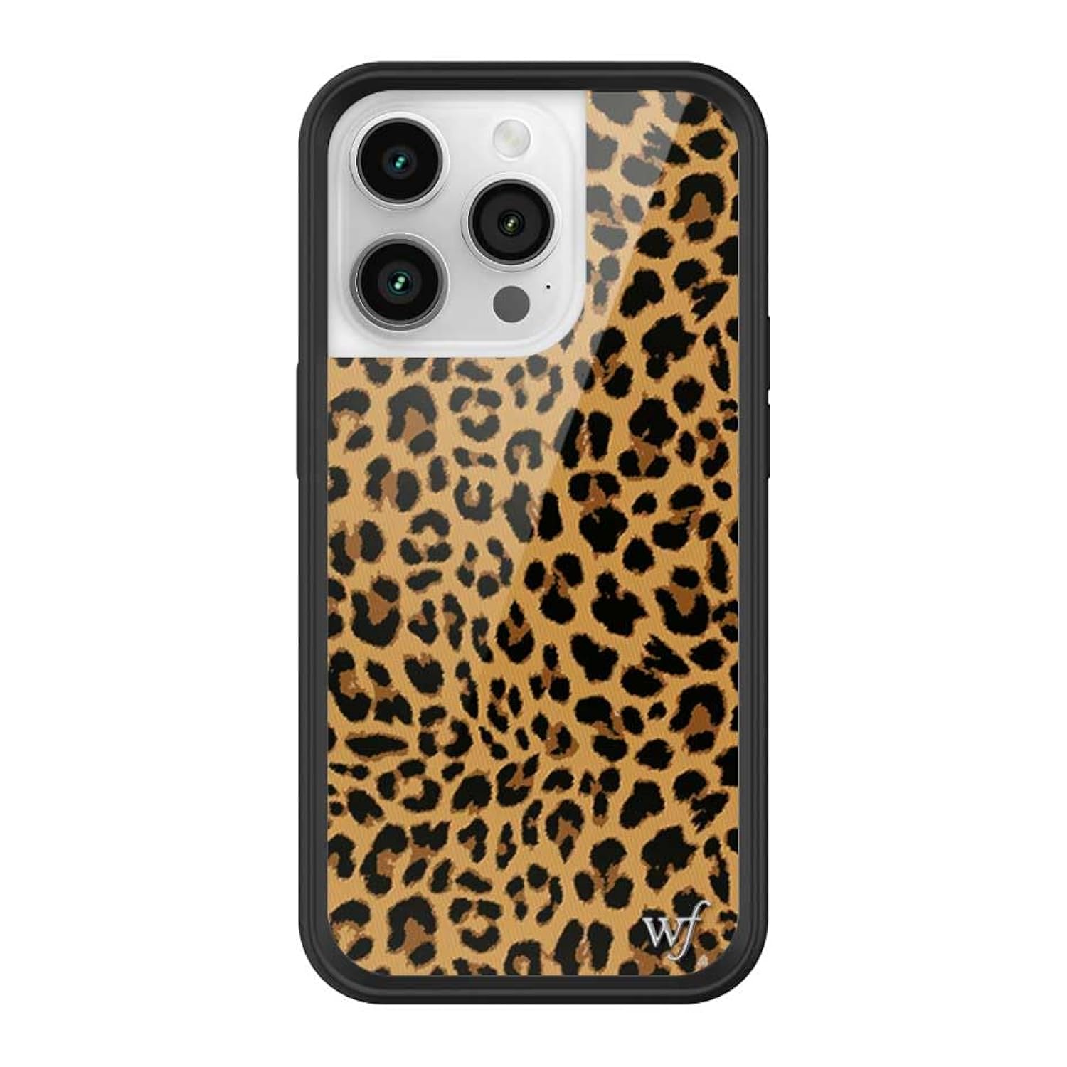 Cases - Meow, Compatible With Apple Iphone 14 Pro | Leopard Animal Brown Black Spots Cute Trendy - Protective Black Bumper, 4Ft Drop Test Certified, Women Owned Small Business