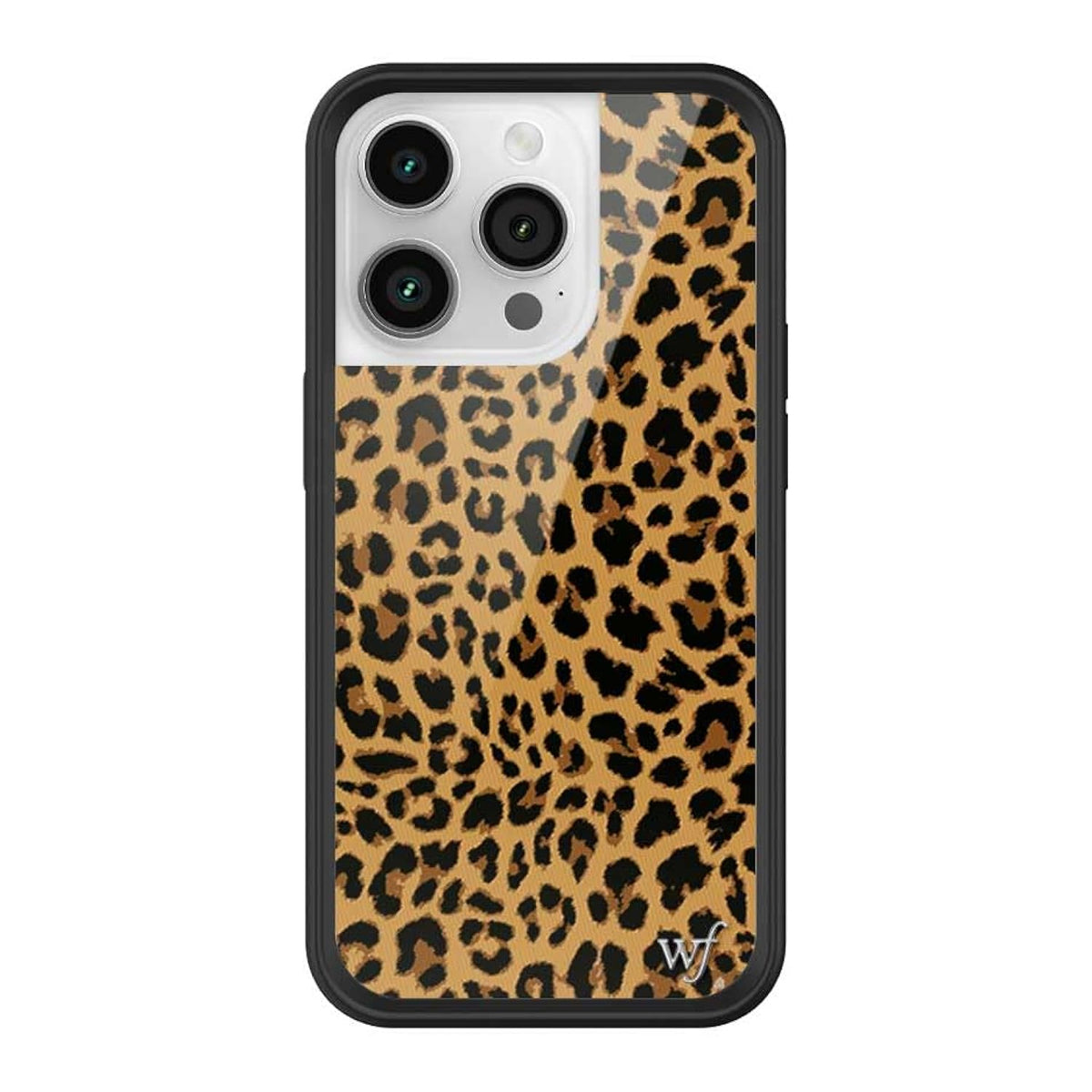 Cases - Meow, Compatible With Apple Iphone 14 Pro | Leopard Animal Brown Black Spots Cute Trendy - Protective Black Bumper, 4Ft Drop Test Certified, Women Owned Small Business