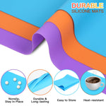 3 Pack Silicone Mats For Crafts, Premium Playdough Mat,A3 Size Silicone Sheet, Liquid, Resin Jewelry Casting Molds Mat,15.7 "X11.8" Nonstick & Nonslip Heat-Resistant Table Protector By