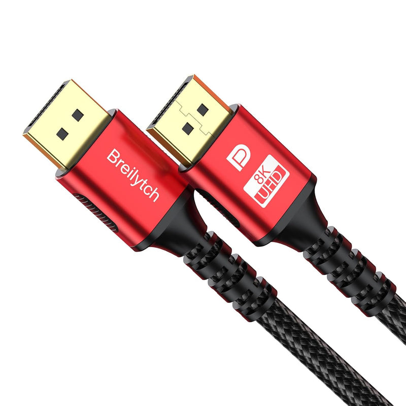 Displayport Cable 1.4 1-Pack,8K Displayport Cable 6.6Ft (8K@60Hz, 4K@144Hz, 2K