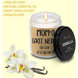 Moms Last Nerve Candle - Funny Mother'S Day Gift For Mom - Birthday Gift For Grandma