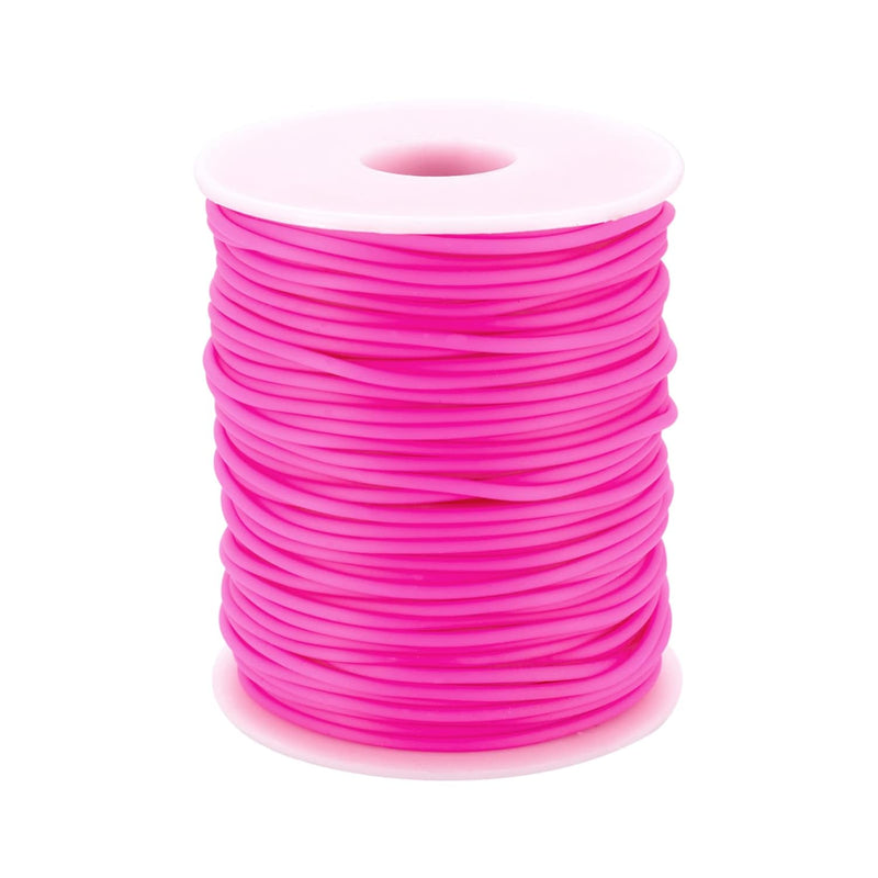 54.68 Yards Hollow Pipe Rubber Cords 2Mm Rubber Hollow Tube Cords Tubing Knitt