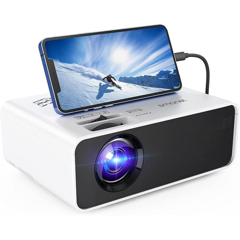 Mini Projector, 1080P Movie Projector 4K 7500L Home Projector Video Tv Project