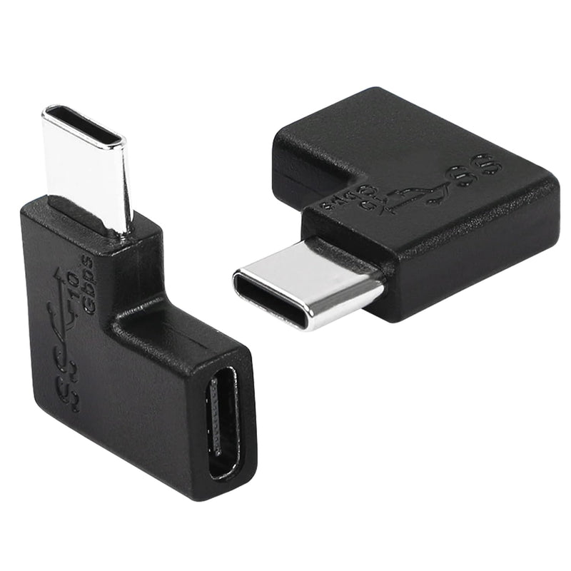 Right Angle Usb C Extension Adapter,90Degree Right & Left Angled Usb 3.1 Type