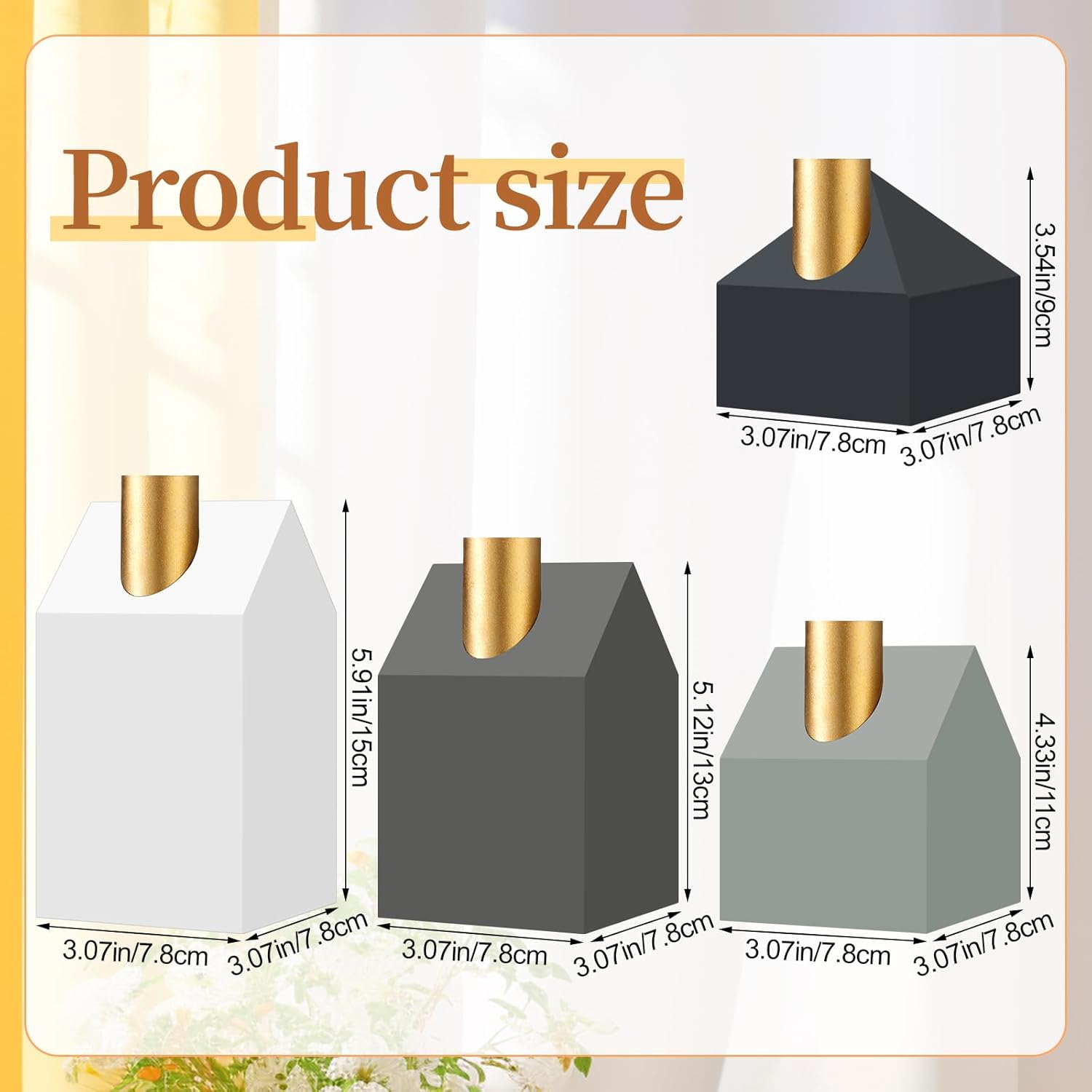 4 Pcs Christmas Wood Advent Candle Holders, Wooden Wreath Candlestick Holders For Advent Xmas Table Centerpiece Home Decor, Different Heights 3.54 Inch, 4.33 Inch, 5.12 Inch, And 5.91 Inch