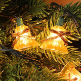 30 Lights Christmas Musical Bell String Lights, 25 Classical Holiday Songs, 7 Functions Yellow Incandescent Bulb Green W