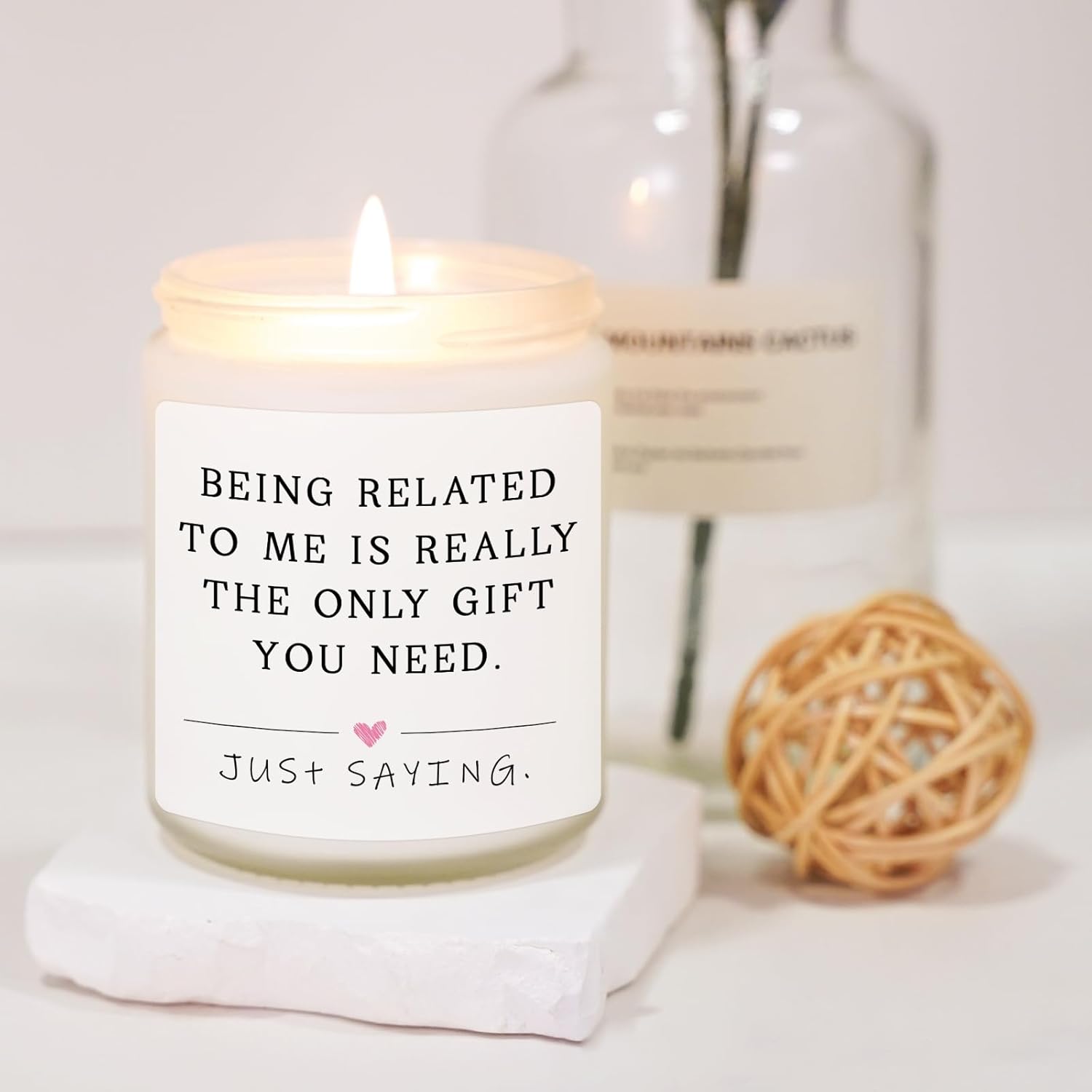 Funny Sibling Candle, Sister Gifts, Brother Gifts, Fathers Day Birthday Christmas Gift For Sister Brother, National Siblings Day Gift For Sisters, Brothers, Cousin