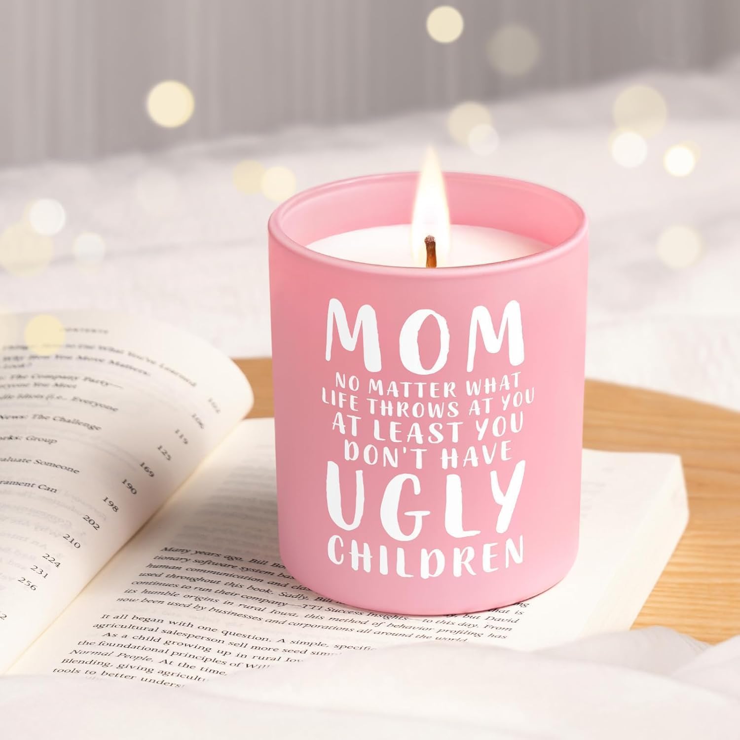 Funny Gifts For Mom From Daughter Son, Mom Mother Day Birthday Christmas Gifts - Handmade Lavender Scent Natural Soy Wax Candle (10Oz)