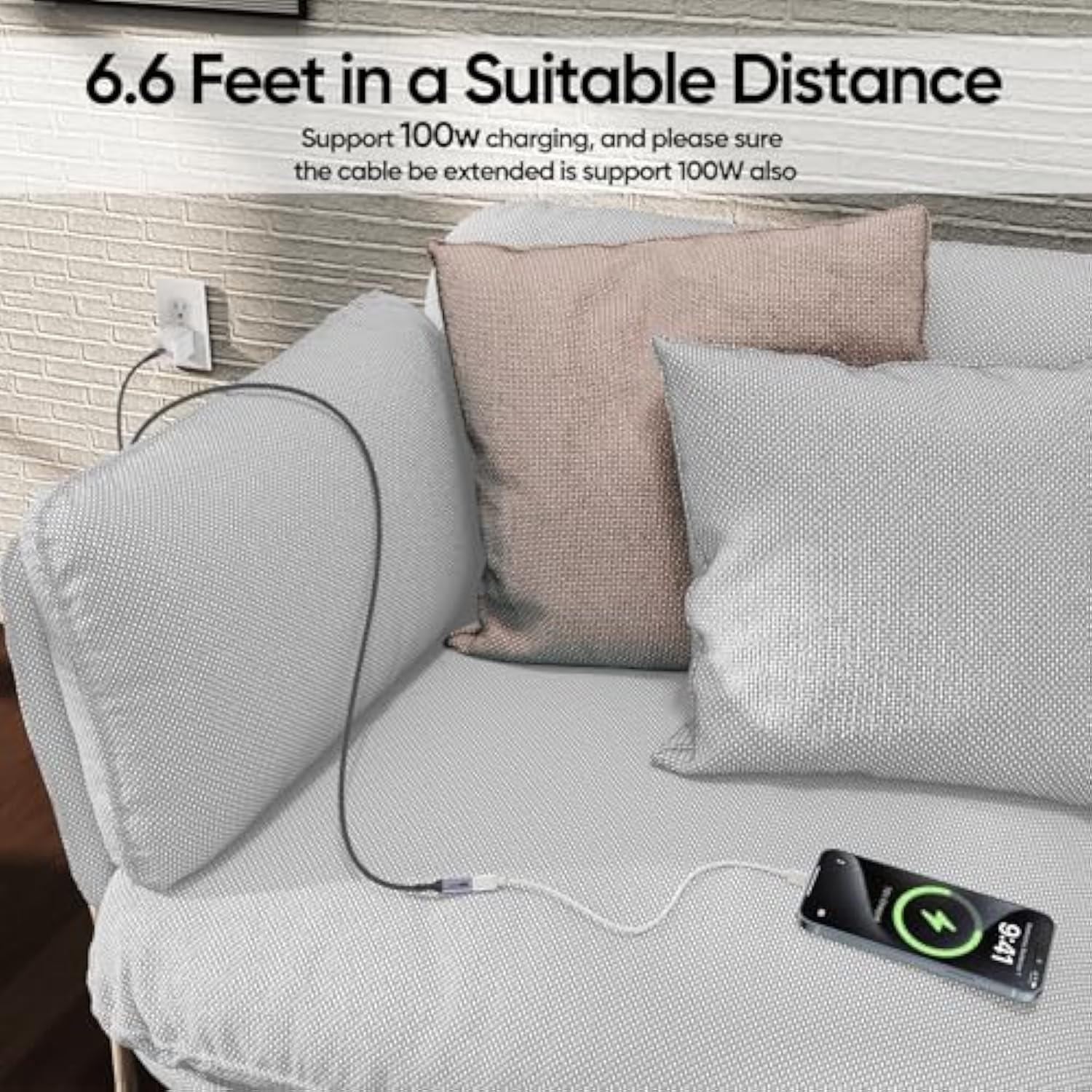 Usb C Extension Cable 6.6Ft, Usb C To Usb C Male To Female, Type C Extender Co