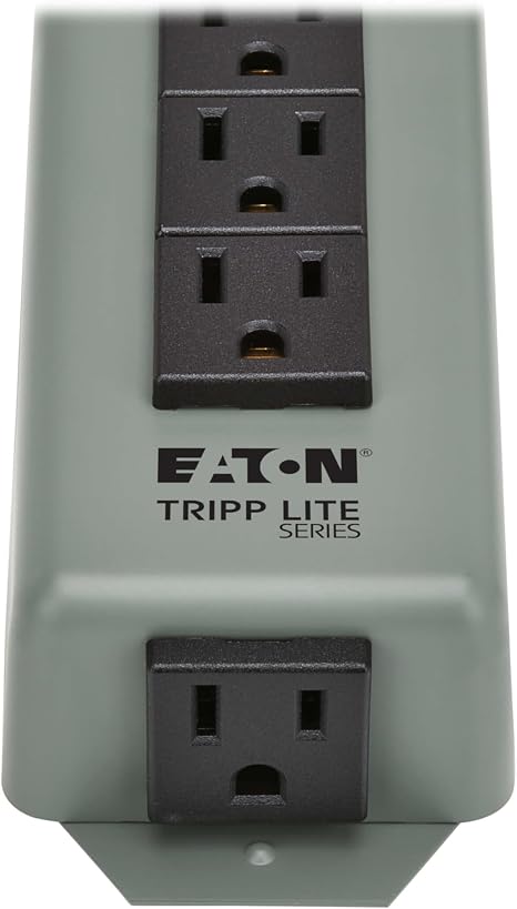9 Outlet Heavy Duty Metal Power Strip 15 Ft Extension Cord Wall Mount Under Desk