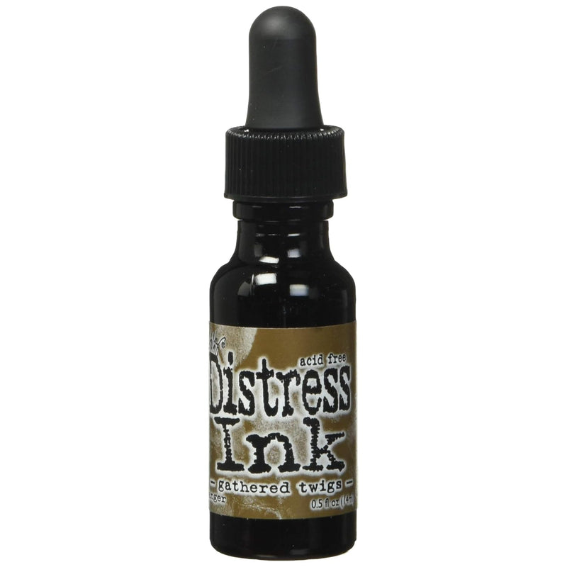 Tim Holtz Distress Ink Reinker .5 Ounce - Limited Edition-Gathered Twigs