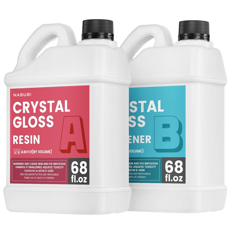 1.06 Gallon Clear Epoxy Resin - Upgraded Casting And Coating Resin Epoxy, No B