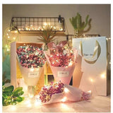 Led Fairy Lights Battery Operated String Lights Waterproof Silver Wire Firefly Lights For Diy Crafts Wedding Indoor Outd