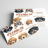 50 Pcs It'S A Pa Theme Scratch Off Game Cards, Dog Themed Party Game Scratch Cards, Dog Birthday Party Raffle Tickets For Dog Lovers, Lottery Group Reveal Games Activity Supplies