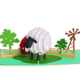 - Pop Up Birthday Card With Lamb In Farm Design, Greeting Card - Surprising Present, Perfect 3D Sheep Card For Friends, Farmers, Kids And Sheep Lover On Thanksgiving, Any Occasion